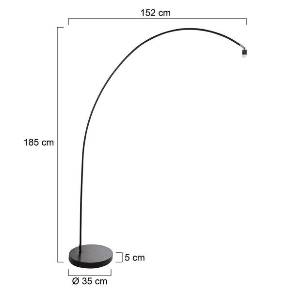 Vloerlamp Solva 3409ZW zonder kap