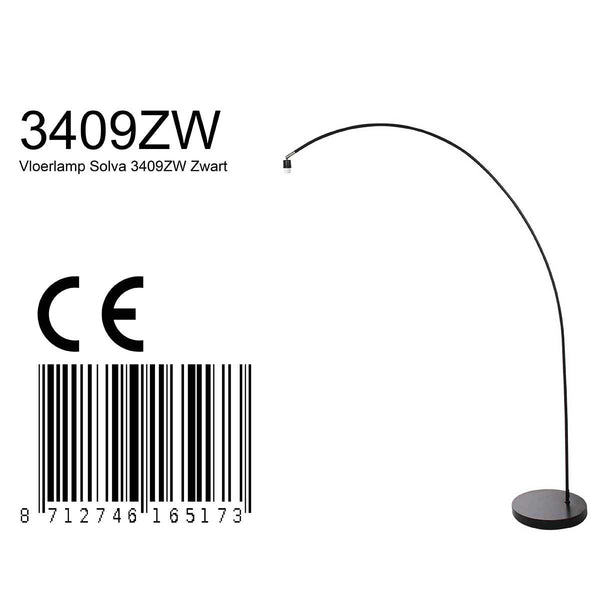 Vloerlamp Solva 3409ZW zonder kap