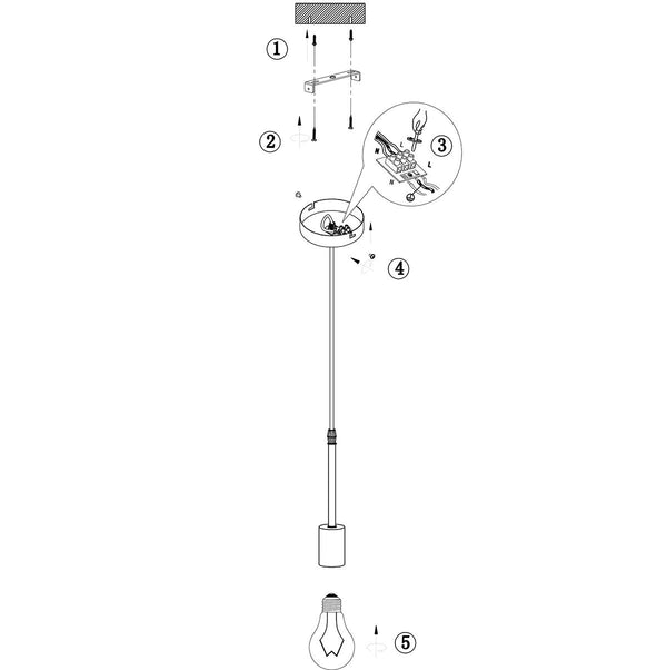 Hanglamp Minimalics 2701ZW Zwart