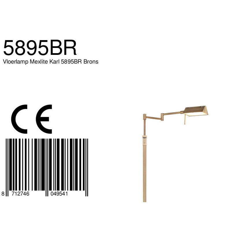 Vloerlamp Karl 5895BR Brons