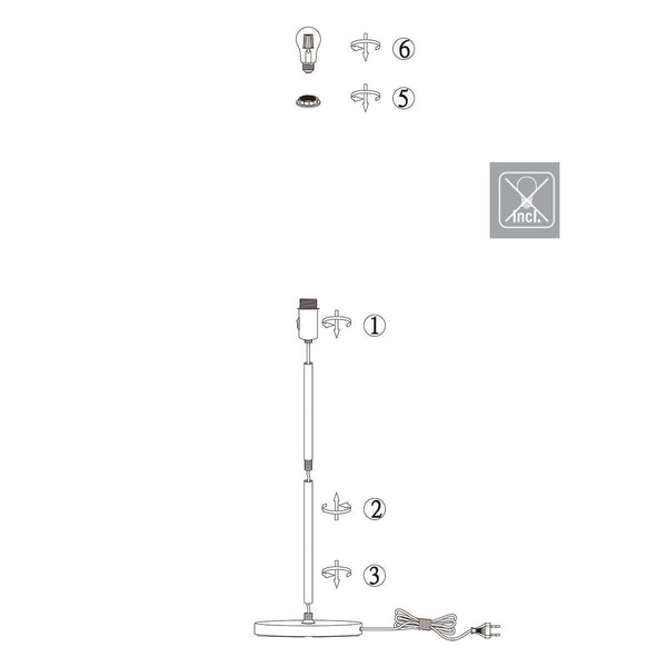 Vloerlamp Noor 3403ST
