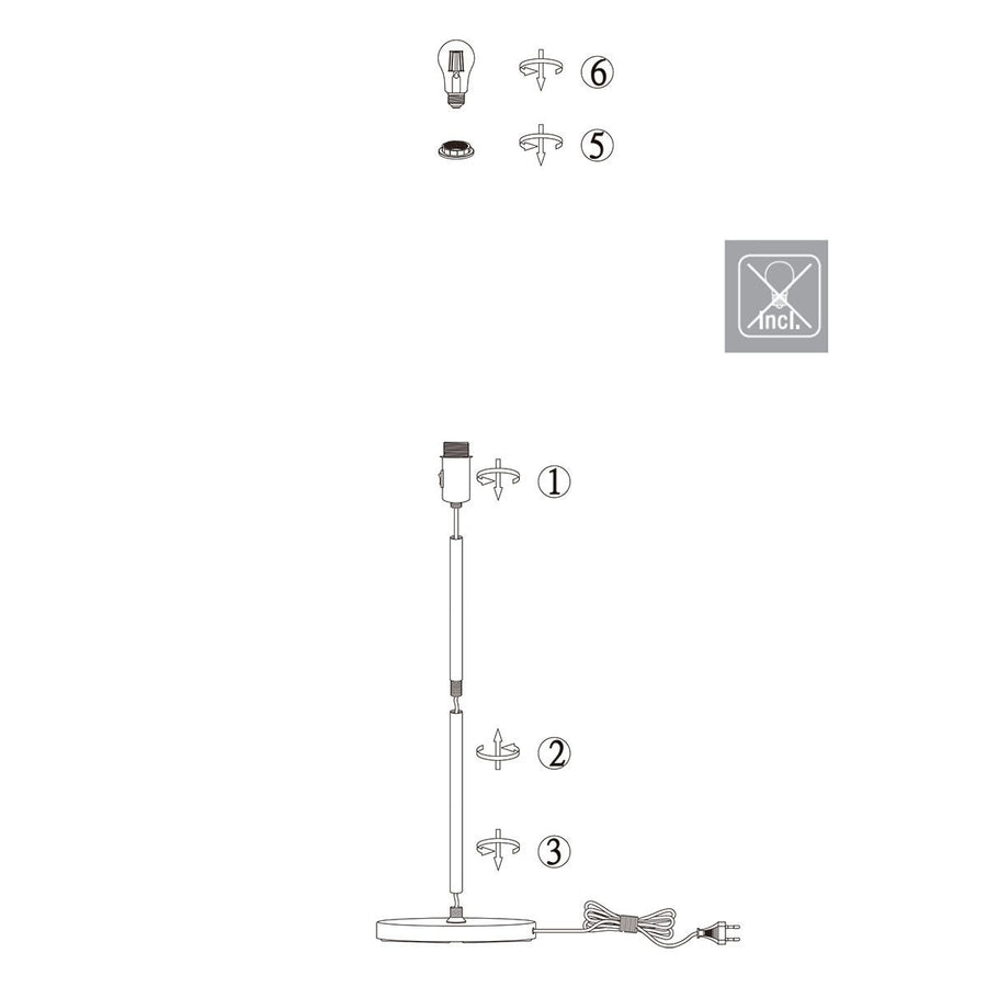 Vloerlamp Noor 3403ST