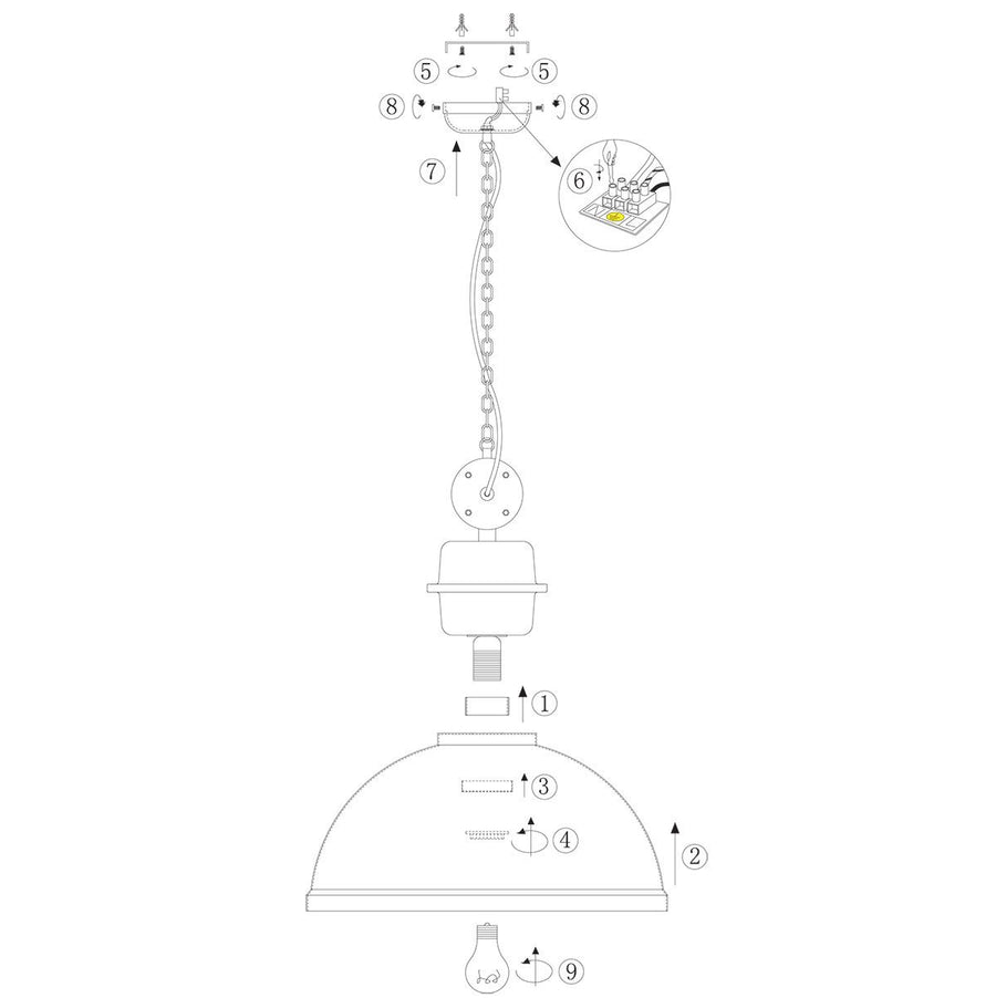 Hangl. 1-l. dia 50cm *M*