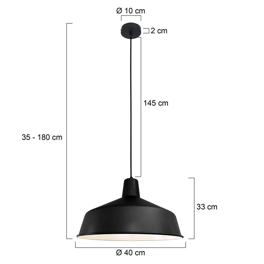Hanglamp Black moon 1443ZW Zwart