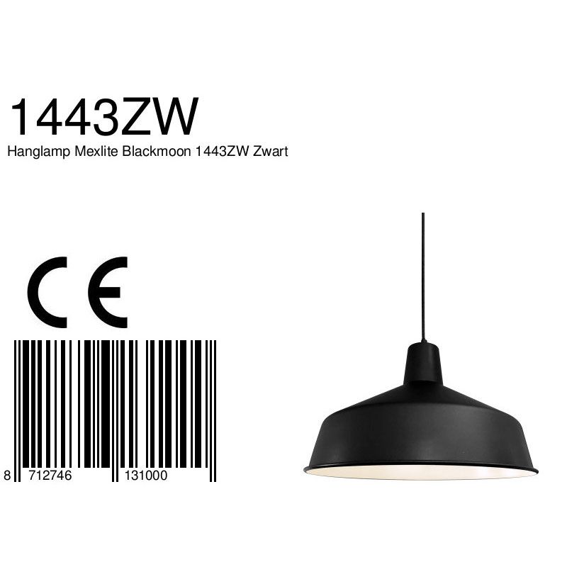 Hanglamp Black moon 1443ZW Zwart