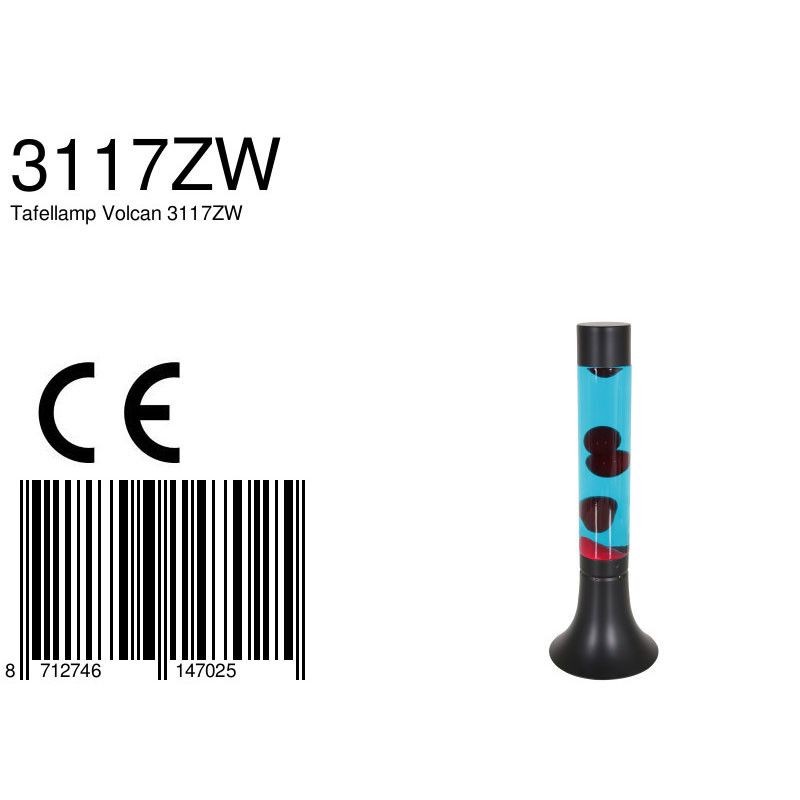 Tafellamp Volcan 3117ZW Zwart