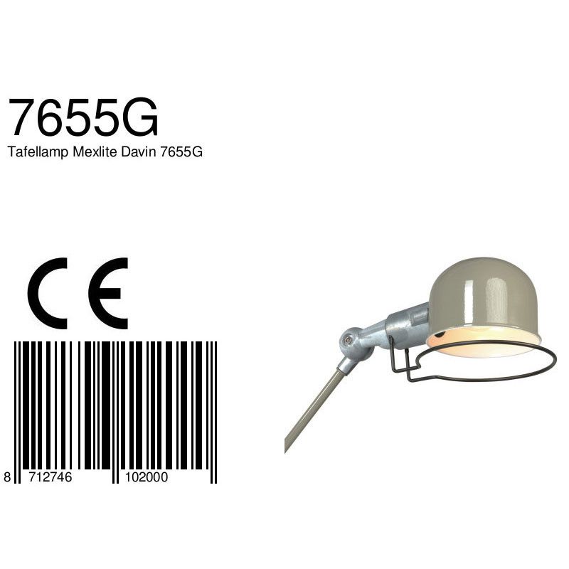 Tafellamp Davin 7655G Groen