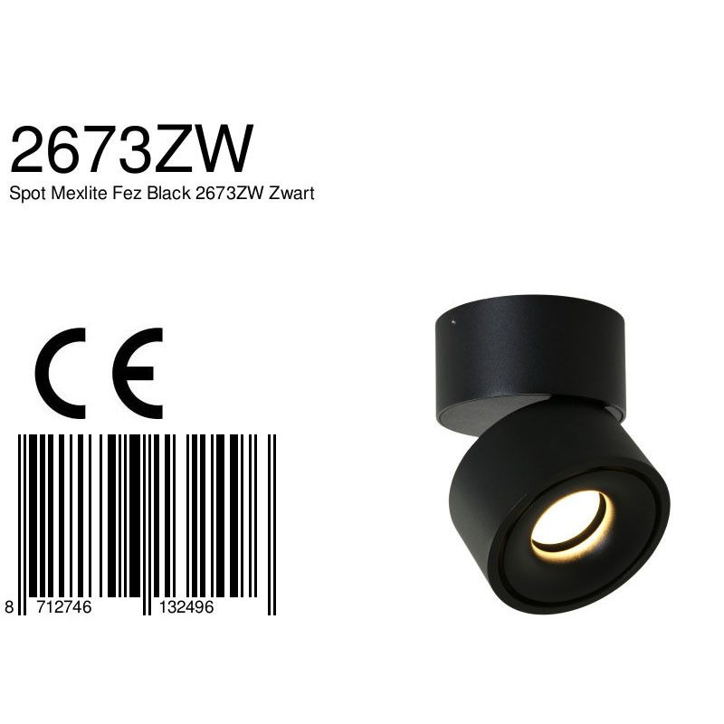 Spot Fez Black 2673ZW Zwart