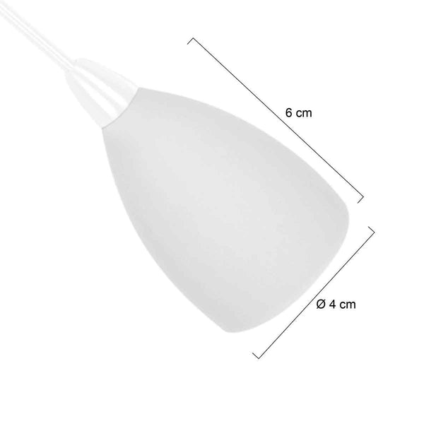 I01984S Glas Opal Mat 4.5cm Recht