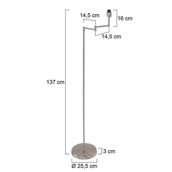 Vloerlamp Bella 3407ST zonder kap