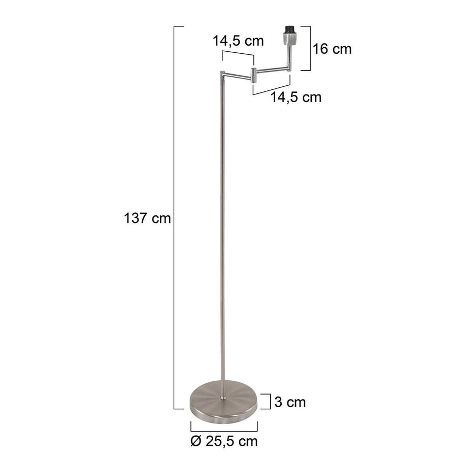 Vloerlamp Bella 3407ST zonder kap