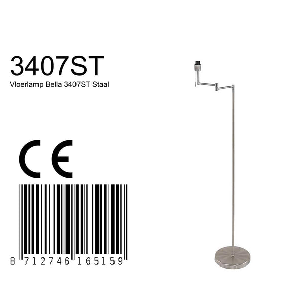 Vloerlamp Bella 3407ST zonder kap
