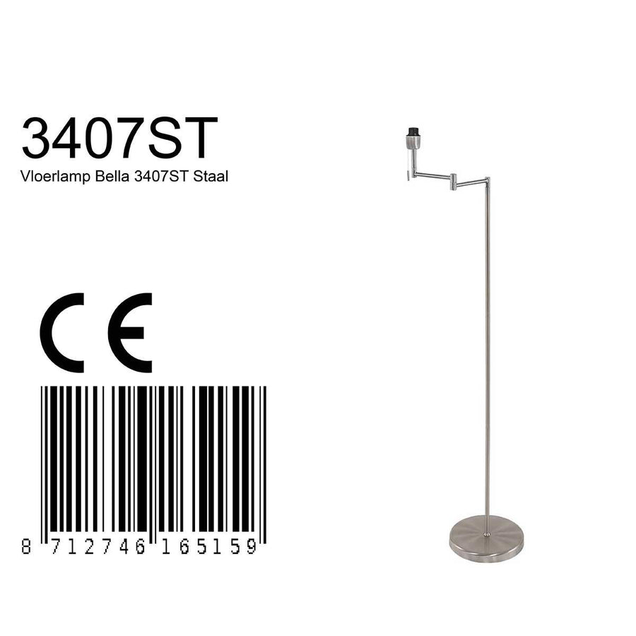 Vloerlamp Bella 3407ST zonder kap