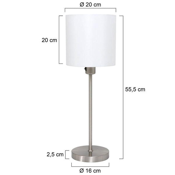 Tafellamp Noor 1563ST Staal