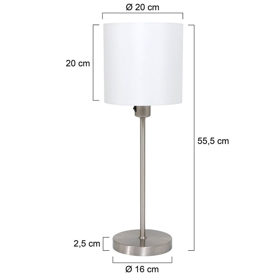 Tafellamp Noor 1563ST Staal