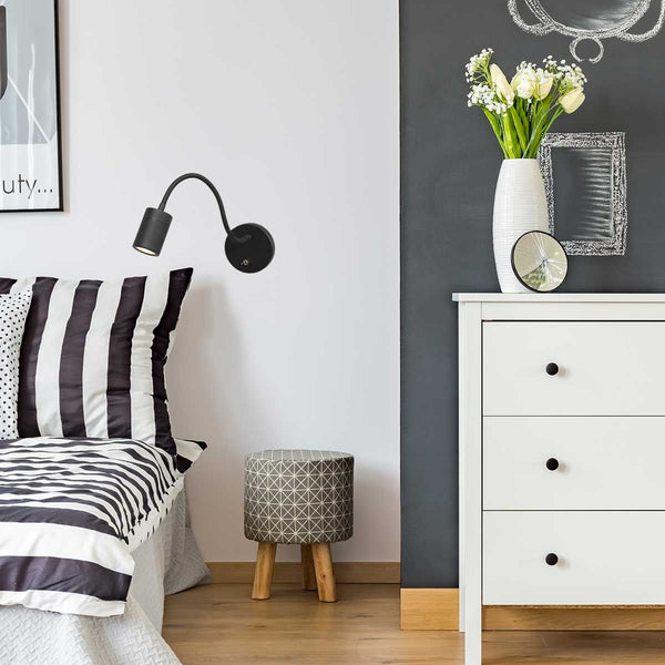 Wandlamp Upround 3390ZW Zwart