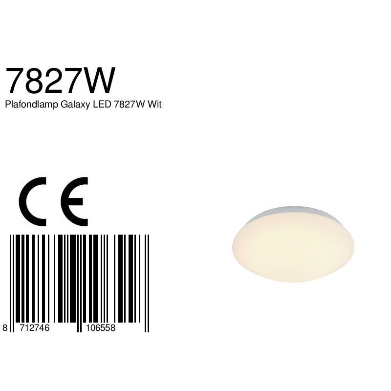 Plafondlamp Galaxy 7827W Wit