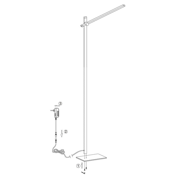 Vloerlamp Stekk 2690ZW Zwart