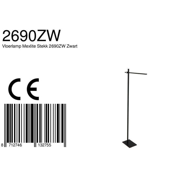 Vloerlamp Stekk 2690ZW Zwart