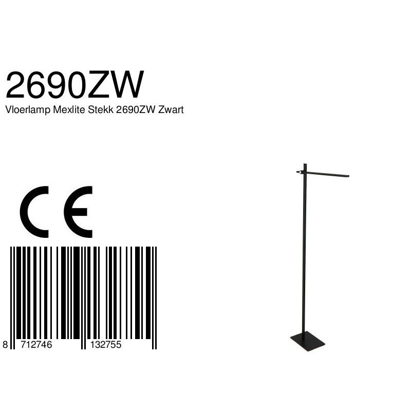 Vloerlamp Stekk 2690ZW Zwart