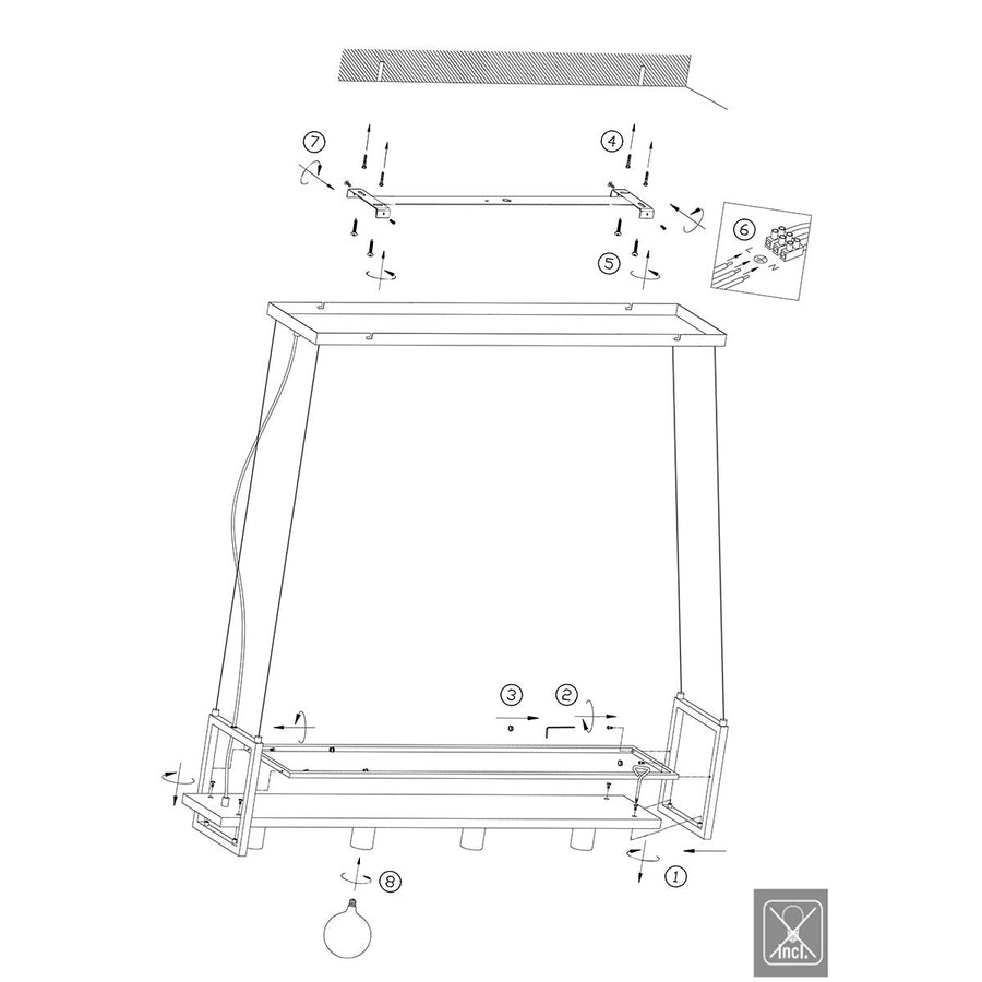 Hanglamp Buckley 2983ZW zwart