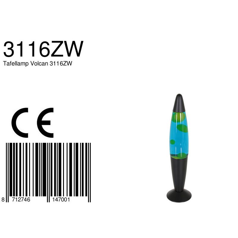 Tafellamp Volcan 3116ZW Zwart