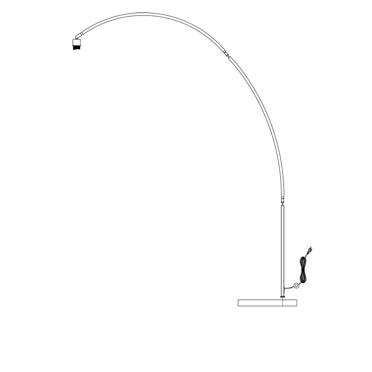 Booglamp Solva 7977ST staal