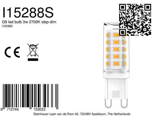 G9 led bulb 3w 2700K step-dim