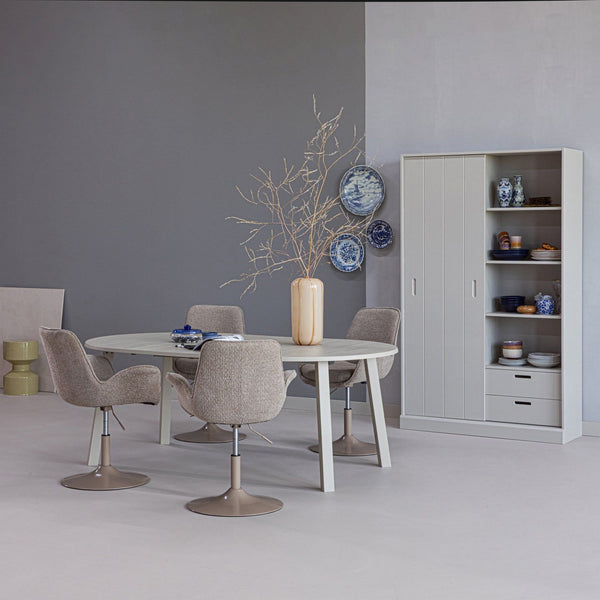MILA SCHUIFDEURKAST GRENEN DUST [fsc]