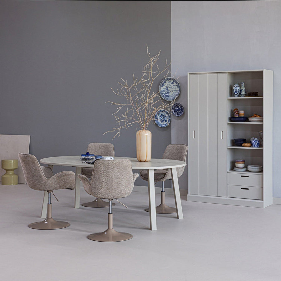 MILA SCHUIFDEURKAST GRENEN DUST [fsc]