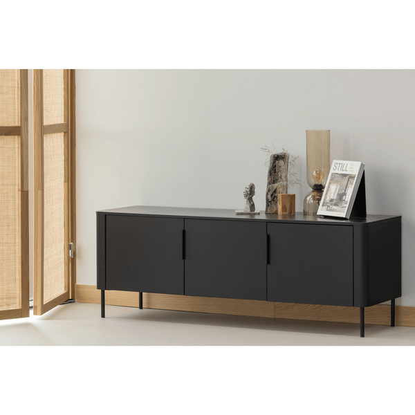 GUNNAR TV MEUBEL 154 CM GRENEN MATZWART [fsc]