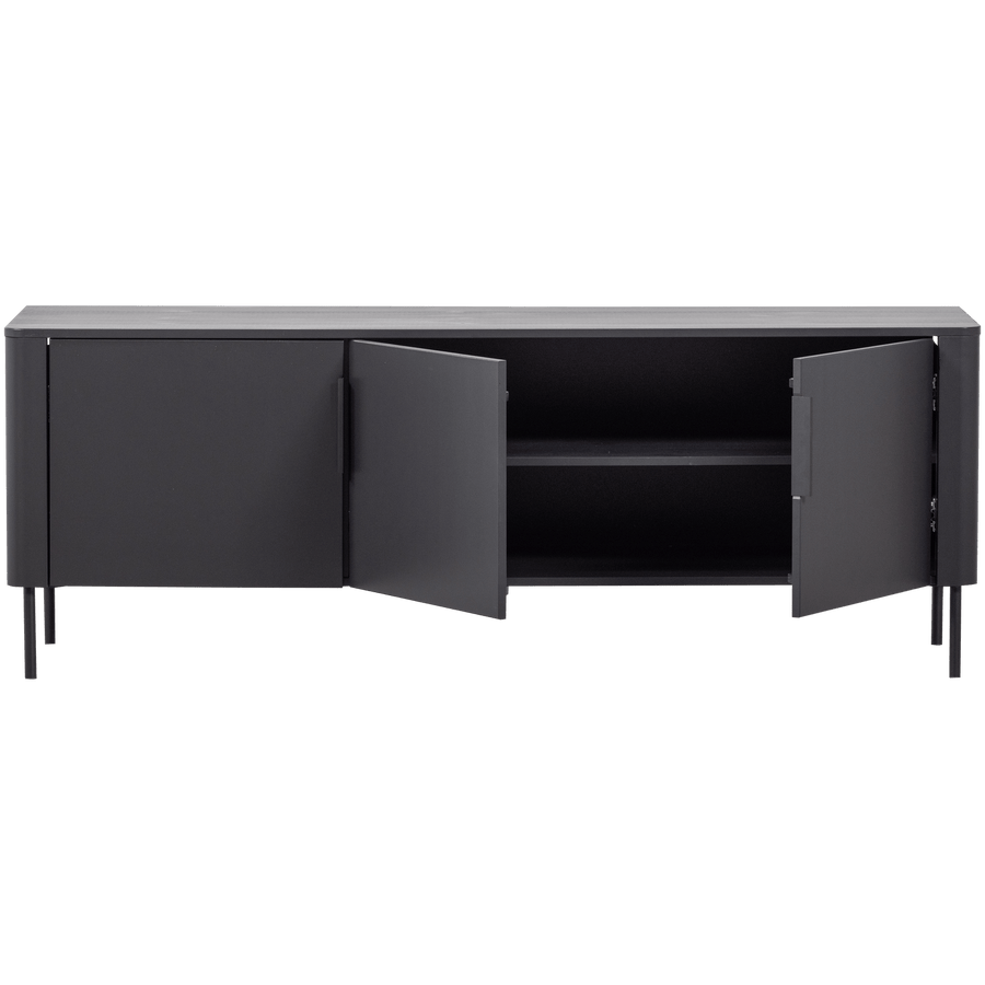 GUNNAR TV MEUBEL 154 CM GRENEN MATZWART [fsc]