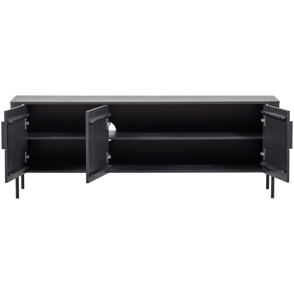 GUNNAR TV MEUBEL 154 CM GRENEN MATZWART [fsc]