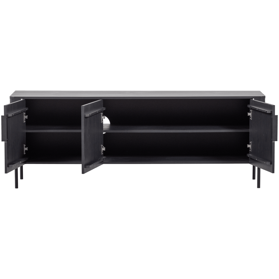 GUNNAR TV MEUBEL 154 CM GRENEN MATZWART [fsc]