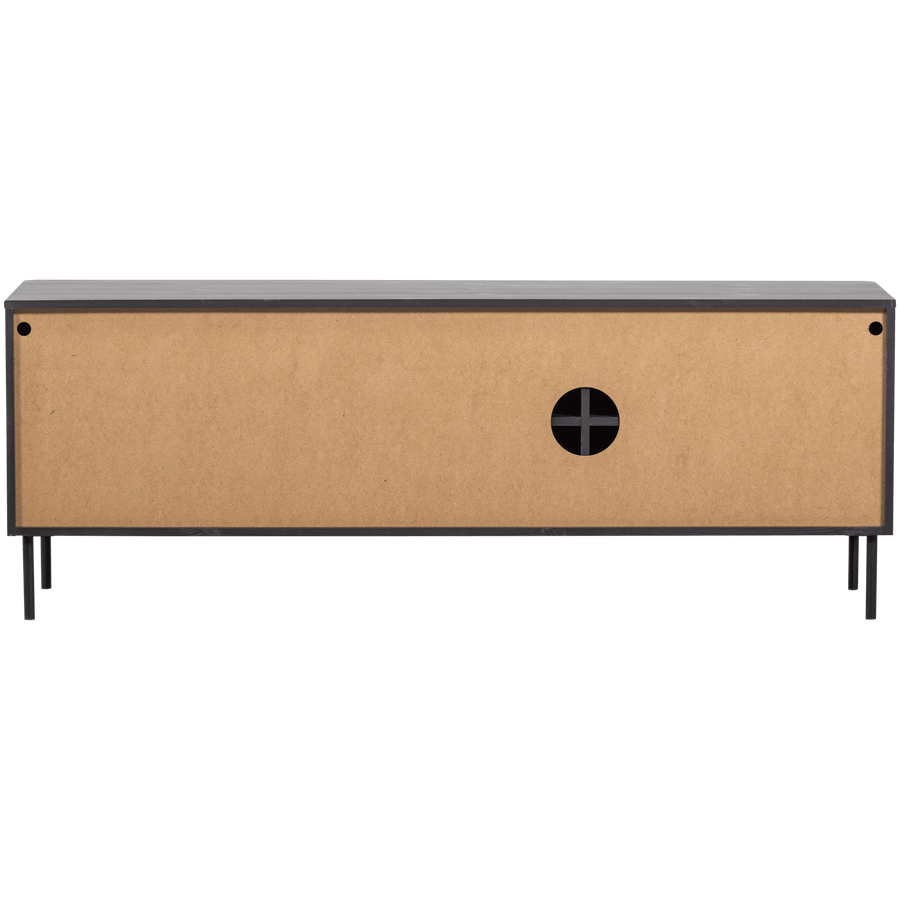 GUNNAR TV MEUBEL 154 CM GRENEN MATZWART [fsc]