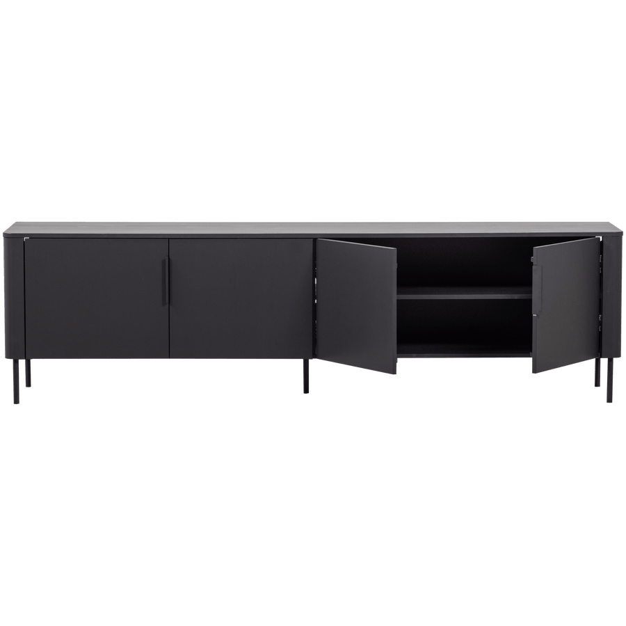 GUNNAR TV MEUBEL 200 CM GRENEN MATZWART [fsc]