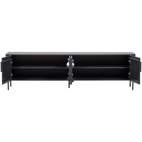 GUNNAR TV MEUBEL 200 CM GRENEN MATZWART [fsc]