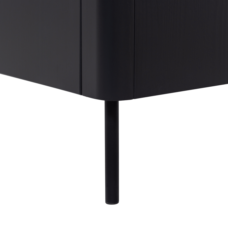 GUNNAR TV MEUBEL 200 CM GRENEN MATZWART [fsc]