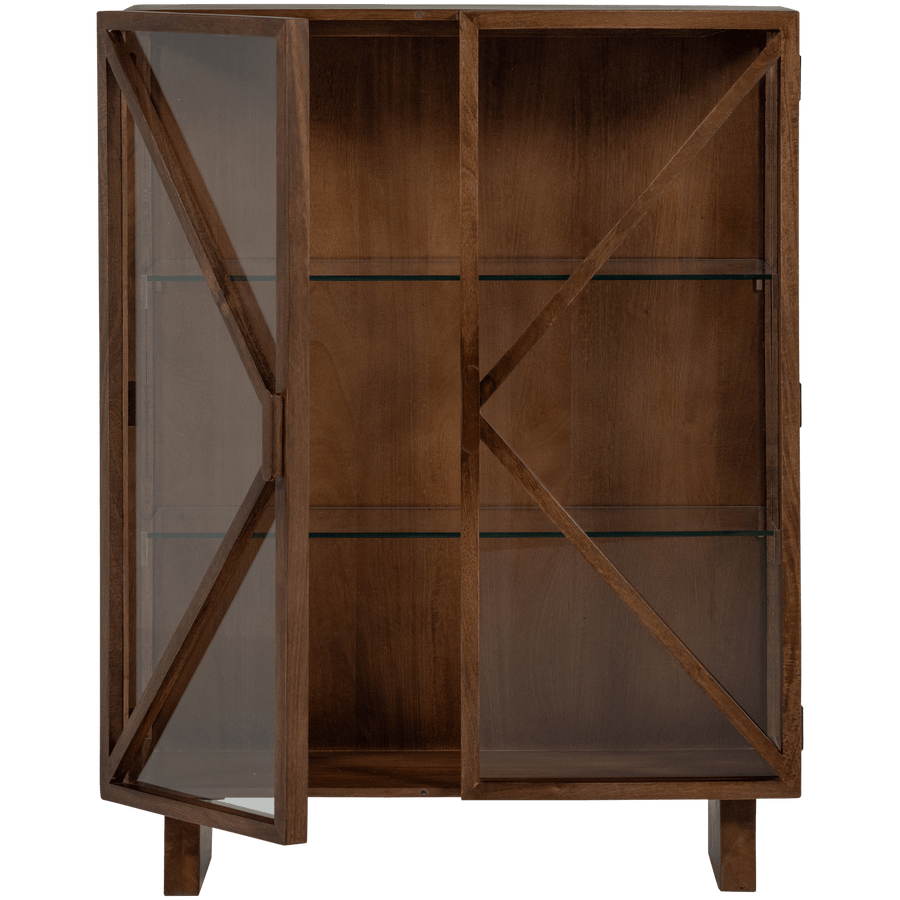 KELLA 2-DEURS KAST MANGOHOUT BRUIN