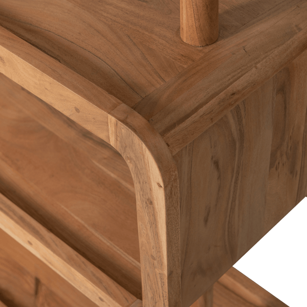 RATTLE OPEN KAST HOUT NATUREL