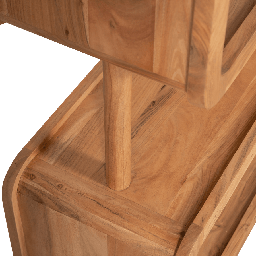RATTLE OPEN KAST HOUT NATUREL
