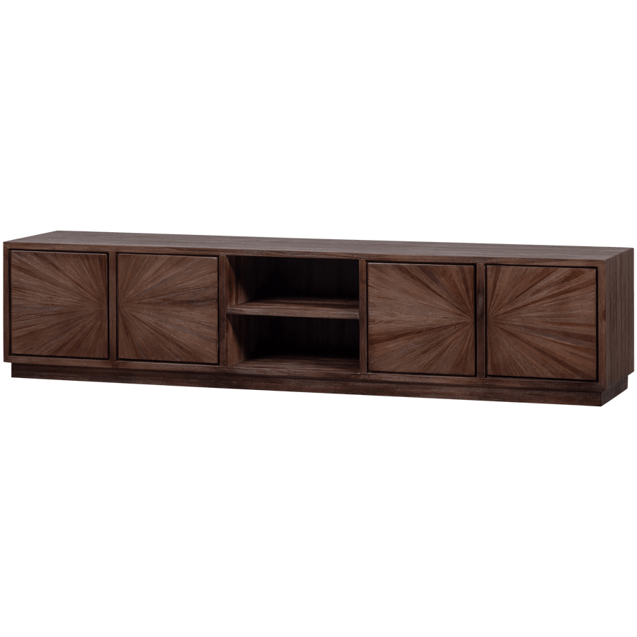SUN TV MEUBEL MET OPEN VAK RECYCLED TEAK BRUIN