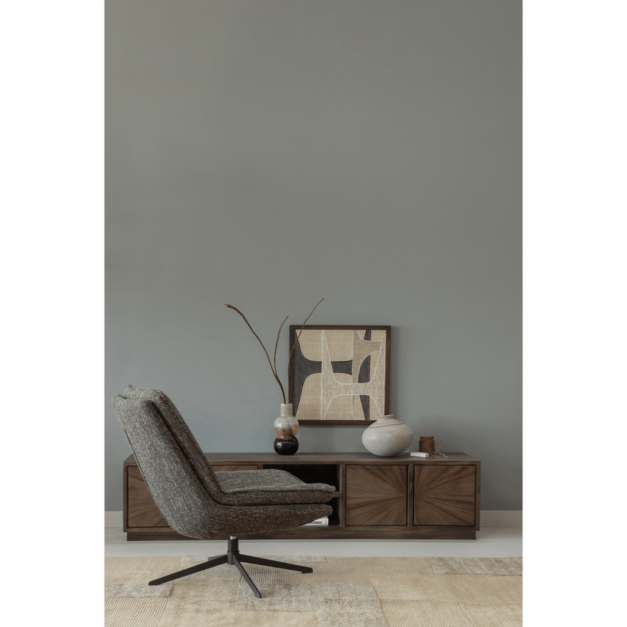 SUN TV MEUBEL MET OPEN VAK RECYCLED TEAK BRUIN