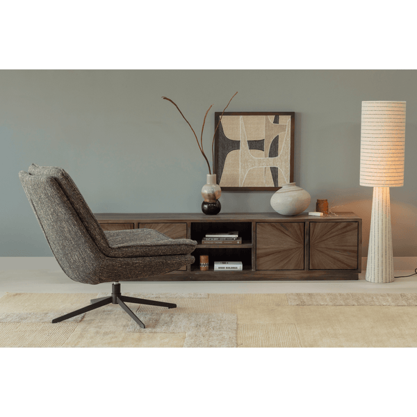 SUN TV MEUBEL MET OPEN VAK RECYCLED TEAK BRUIN