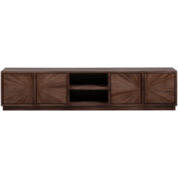 SUN TV MEUBEL MET OPEN VAK RECYCLED TEAK BRUIN