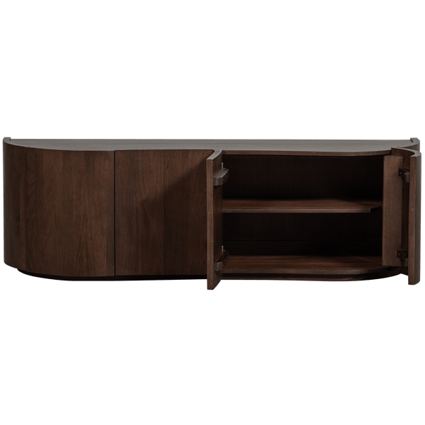 SENSE DRESSOIR 4-DEURS MANGOHOUT WALNOOT