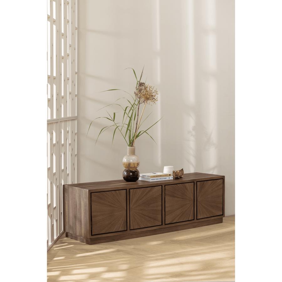 SUN TV MEUBEL RECYCLED TEAK BRUIN