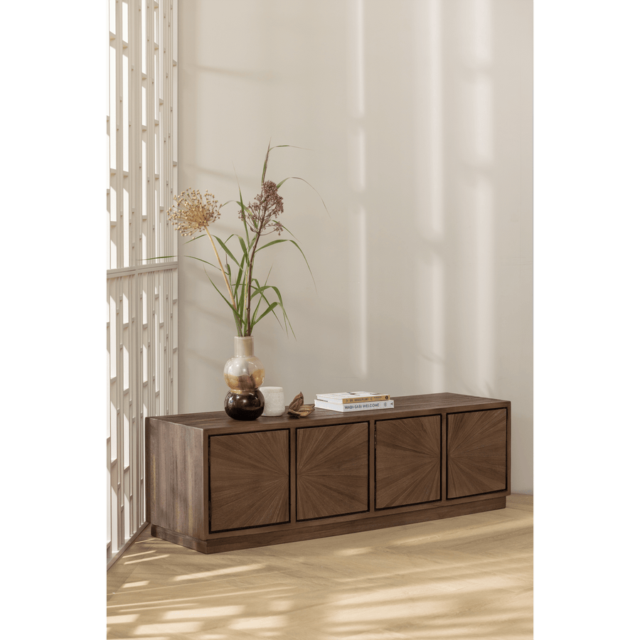 SUN TV MEUBEL RECYCLED TEAK BRUIN