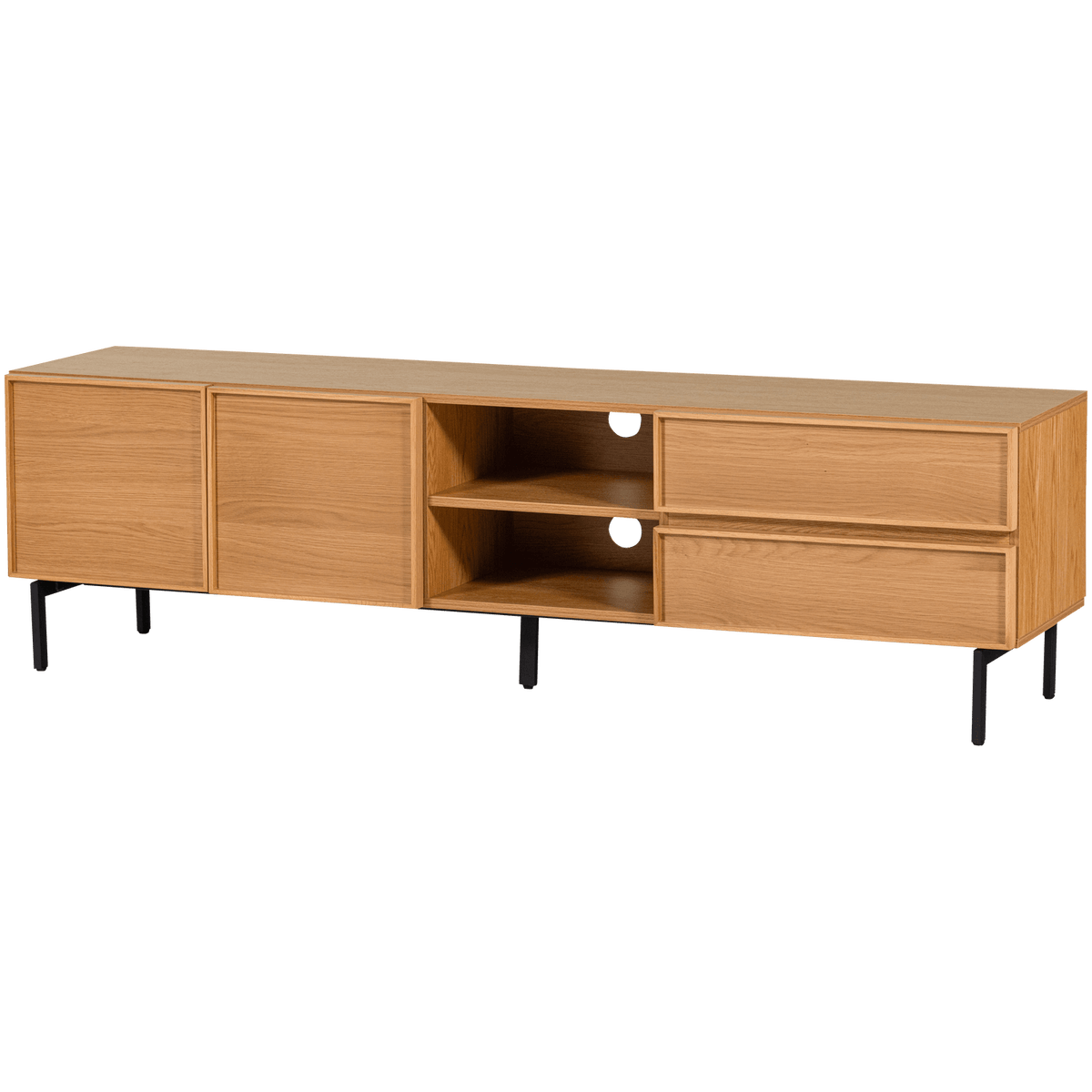 TOURS TV MEUBEL 180 CM MELAMINE/MDF NATUREL