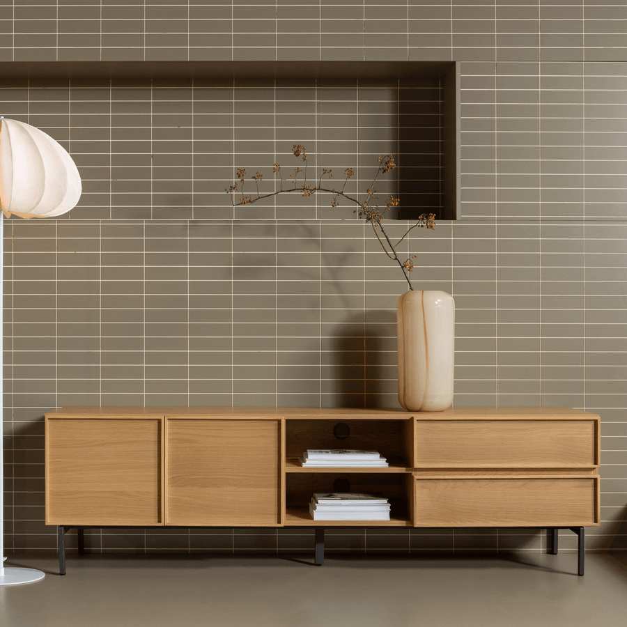 TOURS TV MEUBEL 180 CM MELAMINE/MDF NATUREL